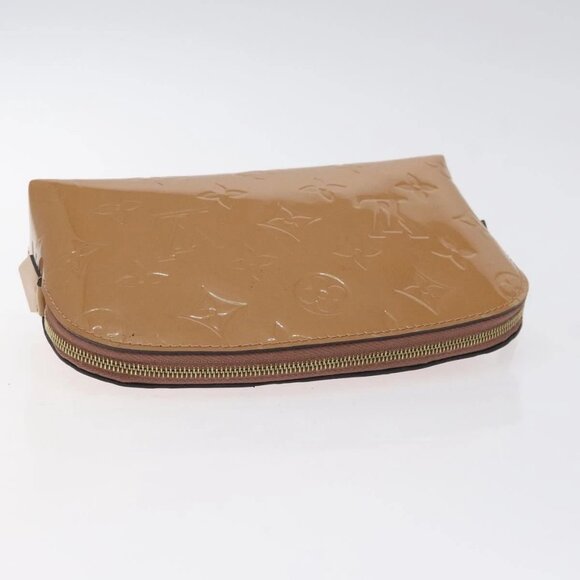 LOUIS VUITTON Vernis Pochette Cosmetic Pouch Rose Angelique M90086 Auth 127637 - Picture 6 of 16